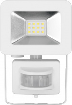 Goobay LED-buitenschijnwerper, 10 W, met bewegingsmelder met 850 lm, neutraal wit licht (4000 K), PIR-sensor met AAN/UIT-functie en M16 wartel, geschikt voor buitengebruik (IP44) Goobay LED-buitenschijnwerper, 10 W, met bewegingsmelder met 850 lm, neutraal wit licht (4000 K), PIR-sensor met AAN/UIT-functie en M16 wartel, geschikt voor buitengebruik (IP44)