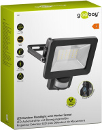 Goobay LED-buitenschijnwerper, 30 W, met bewegingsmelder met 2550 lm, neutraal wit licht (4000 K), PIR-sensor met AAN/UIT-functie en M16 wartel, geschikt voor buitengebruik (IP44) Goobay LED-buitenschijnwerper, 30 W, met bewegingsmelder met 2550 lm, neutraal wit licht (4000 K), PIR-sensor met AAN/UIT-functie en M16 wartel, geschikt voor buitengebruik (IP44)