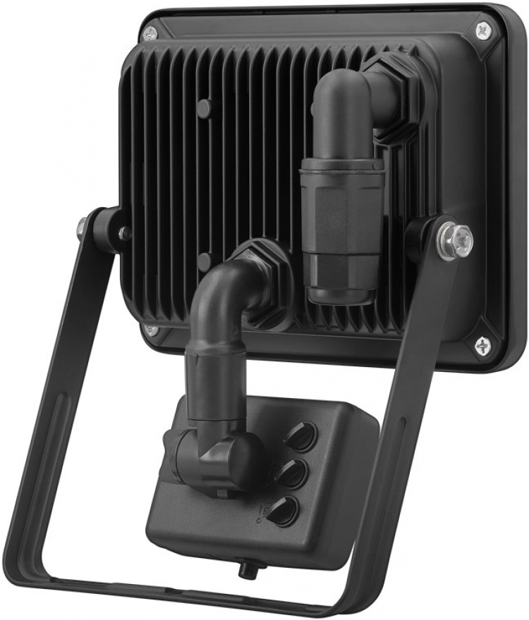 Goobay LED-buitenschijnwerper, 30 W, met bewegingsmelder met 2550 lm, neutraal wit licht (4000 K), PIR-sensor met AAN/UIT-functie en M16 wartel, geschikt voor buitengebruik (IP44) Goobay LED-buitenschijnwerper, 30 W, met bewegingsmelder met 2550 lm, neutraal wit licht (4000 K), PIR-sensor met AAN/UIT-functie en M16 wartel, geschikt voor buitengebruik (IP44)