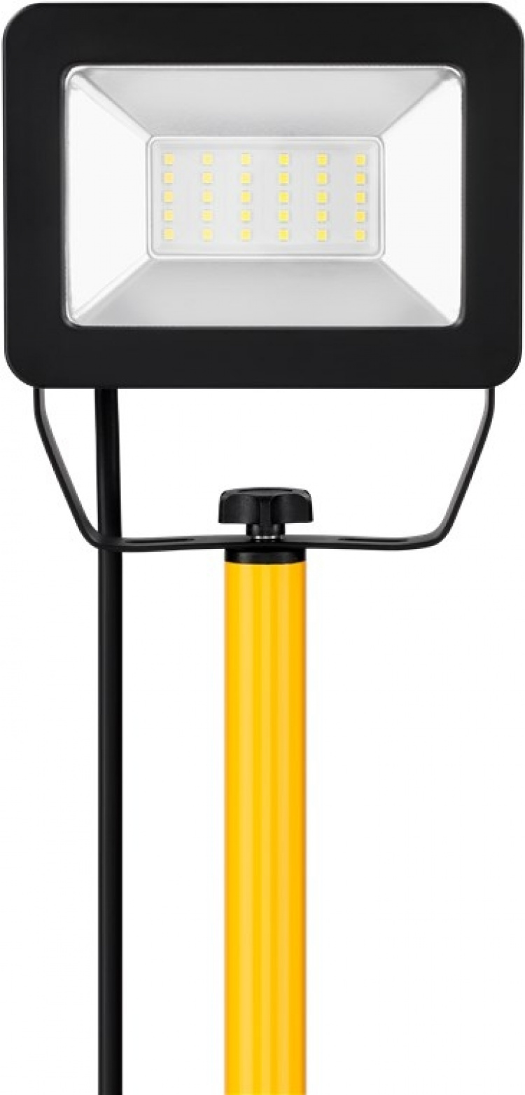 Goobay LED-bouwspot met telescoopstatief, 30 W met 2550 lm en neutraal wit licht (4000 K), geschikt voor binnen- en buitengebruik (IP65)