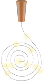 Goobay 3x 10 LED fleslichtketting, incl. timer sfeerlicht decoratie voor glazen flessen