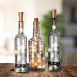 Goobay 3x 10 LED fleslichtketting, incl. timer sfeerlicht decoratie voor glazen flessen