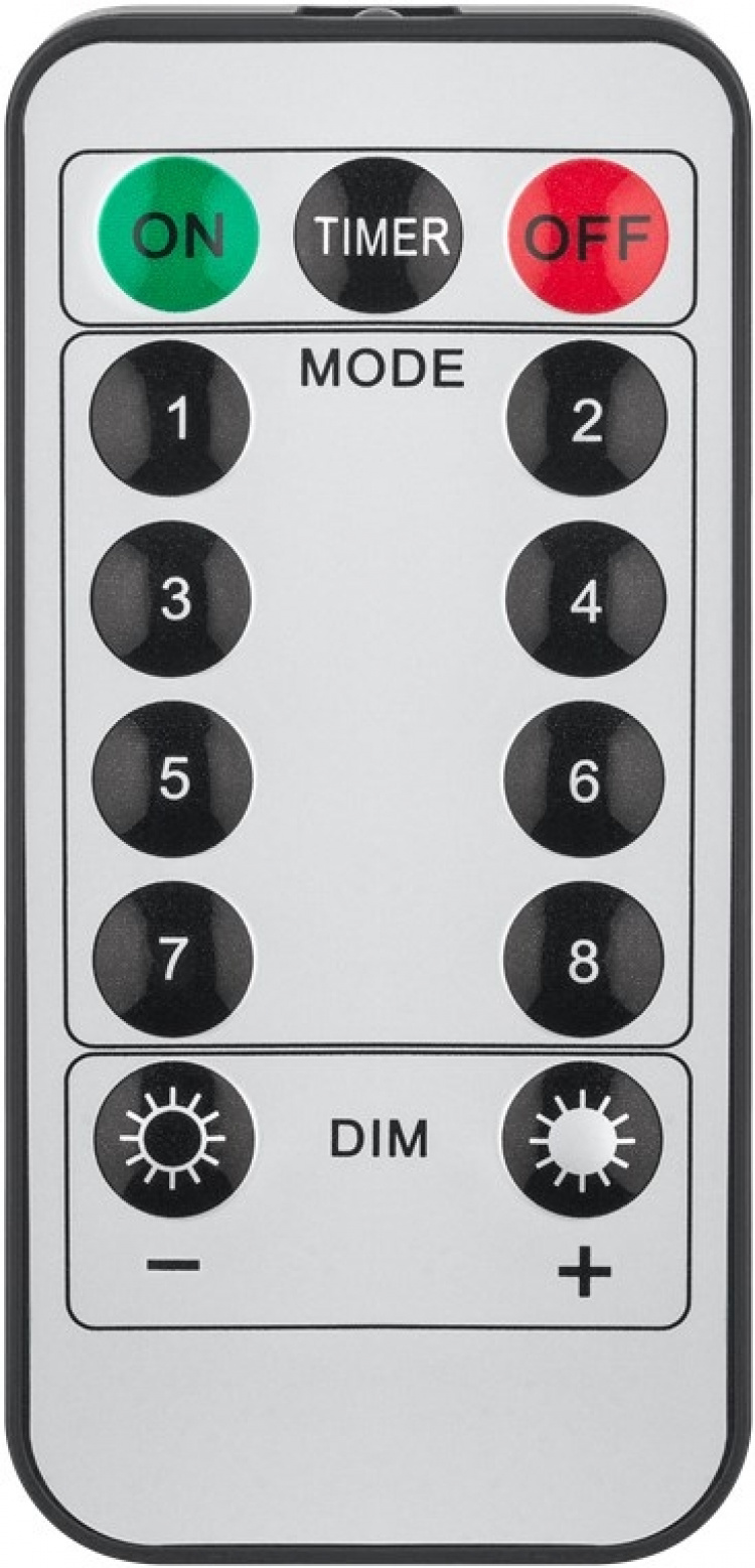 Goobay 80 LED ster gordijn met afstandsbediening, timerfunctie, 8 lichtstanden, dimmer en 31 V externe transformator, warm-wit (3000 K)