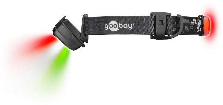 Goobay Led-hoofdlamp High Bright 240 met 240 lm en koud wit licht (6500 K), ideaal voor vrije tijd, sport, camping, vissen, jagen en bij pech onderweg