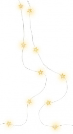 Goobay 20 LED lichtketting met zilverdraad  Goobay 20 LED lichtketting met zilverdraad