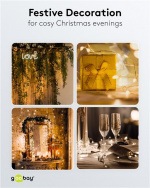 Goobay 20 LED lichtketting met zilverdraad  Goobay 20 LED lichtketting met zilverdraad
