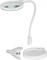Goobay Led-loeplamp staand/klemmend, 6 W, wit 480 lm, 100 mm glazen lens, 1,75x vergroting, 3 dioptrieën