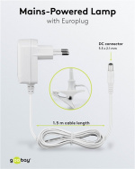 Goobay Led-loeplamp staand/klemmend, 6 W, wit 480 lm, 100 mm glazen lens, 1,75x vergroting, 3 dioptrieën