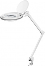 Goobay Led-loeplamp met klem, 8 W, wit 650 lm, 127 mm kristalglas lens, 1,75x vergroting, 3 dioptrieën