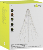 Goobay 400 LED-verlichting met ring voor de kerstboom met timer en geheugenfunctie, 8 lichtstanden, externe transformator 24 V, warm wit (3000 K), voor binnen en buiten (IP44) Goobay 400 LED-verlichting met ring voor de kerstboom met timer en geheugenfunctie, 8 lichtstanden, externe transformator 24 V, warm wit (3000 K), voor binnen en buiten (IP44)