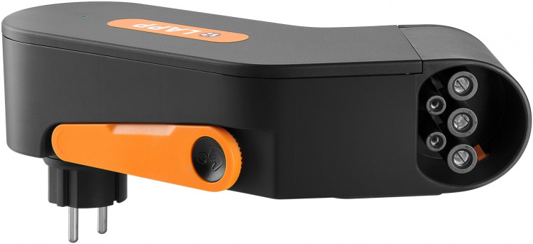 LAPP MOBILITY Mobility Dock oplader voor elektrische voertuigen (5555925000) tot 2,3 kW, 10 A, 1-fase, voor mobiel opladen van hybride en elektrische auto\'s met Type 2-aansluiting