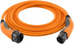 LAPP MOBILITY Laadkabel Type 2, tot 7,4 kW, 5 m, oranje (5555934026) 32 A, 1-fase, voor het opladen van hybride en elektrische auto\'s met Type 2-aansluiting