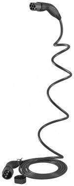 LAPP MOBILITY HELIX laadkabel Type 2, tot 7,4 kW, 5 m, zwart (5555935002) 32 A, 1-fase, voor het opladen van hybride en elektrische auto\'s met Type 2-aansluiting