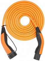 LAPP MOBILITY HELIX laadkabel Type 2, tot 7,4 kW, 5 m, oranje (5555935014) 32 A, 1-fase, voor het opladen van hybride en elektrische auto\'s met Type 2-aansluiting