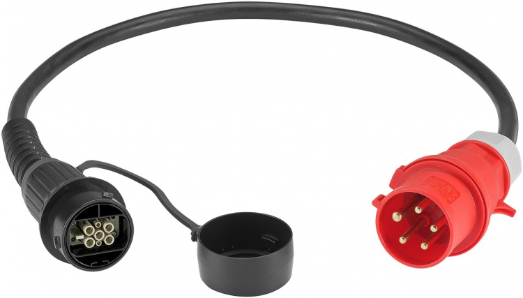 LAPP MOBILITY CEE laadadapter Universal, tot 22 kW, 3-fase (5555923001) 32 A, adapterkabel voor het laadstation Universal van LAPP