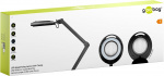 Goobay Led-loeplamp met klem, 9 W, zwart 80-730 lm, dimbaar, 127 mm kristalglas lens, 1.75x vergroting, 3 dioptrieën Goobay Led-loeplamp met klem, 9 W, zwart 80-730 lm, dimbaar, 127 mm kristalglas lens, 1.75x vergroting, 3 dioptrieën