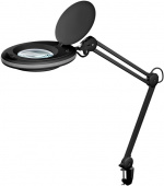 Goobay Led-loeplamp met klem, 8 W, zwart 650 lm, 127 mm glazen lens, 1,75x vergroting, 3 dioptrieën