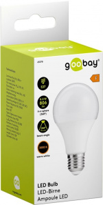 Goobay Led-lamp, 8,5 W fitting E27, warm wit, niet dimbaar Goobay Led-lamp, 8,5 W fitting E27, warm wit, niet dimbaar