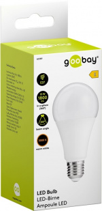 Goobay Led-lamp, 15 W fitting E27, warm wit, niet dimbaar Goobay Led-lamp, 15 W fitting E27, warm wit, niet dimbaar