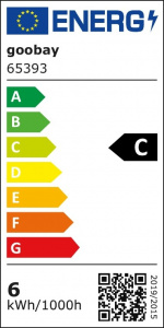 Goobay Filament led-kaarslamp, 6 W fitting E14, warm wit, niet dimbaar