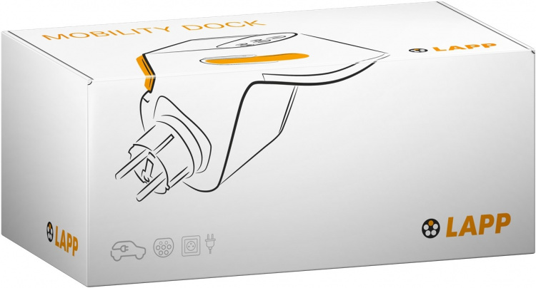LAPP MOBILITY Mobility Dock oplader voor elektrische voertuigen, type Zwitserland (5555925005) tot 1,8 kW, 8 A, 1-fase, voor mobiel opladen van hybride en elektrische auto\'s met Type 2-aansluiting