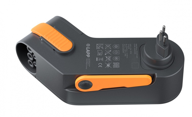 LAPP MOBILITY Mobility Dock oplader voor elektrische voertuigen, type Zwitserland (5555925005) tot 1,8 kW, 8 A, 1-fase, voor mobiel opladen van hybride en elektrische auto\'s met Type 2-aansluiting