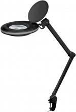 Goobay Led-loeplamp met klem, 8 W, zwart 650 lm, 127 mm kristalglas lens, 1,75x vergroting, 3 dioptrieën Goobay Led-loeplamp met klem, 8 W, zwart 650 lm, 127 mm kristalglas lens, 1,75x vergroting, 3 dioptrieën