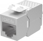 Goobay Keystone modul RJ45 CAT 6A, STP, slim-line 14,7 mm breed, type Crocodile, Klemmenstrook voor IDC-montage (zonder gereedschap)
