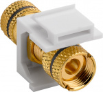 Goobay Keystone-module luidspreker 16,2 mm breedte, poolklem > schroefdraadbus, zwart