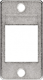 Goobay Hoeksteenbeugel voor installatie van unit en behuizing geschikt voor Keystone poort met 19,2 x 14,9 mm