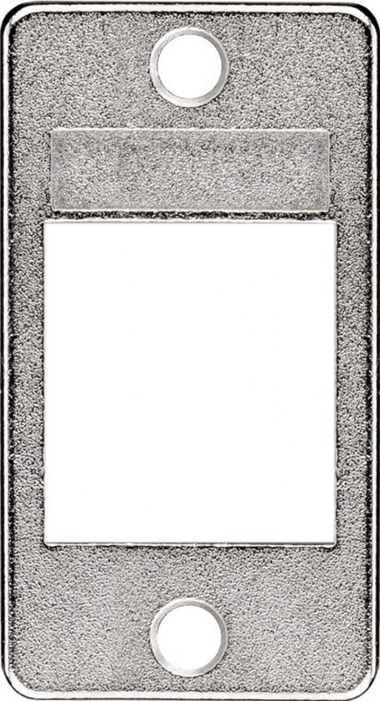 Goobay Hoeksteenbeugel voor installatie van unit en behuizing geschikt voor Keystone poort met 19,2 x 14,9 mm