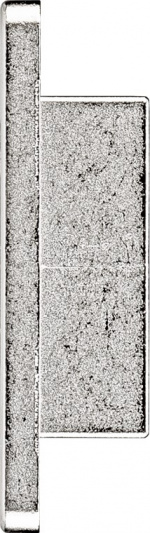 Goobay Hoeksteenbeugel voor installatie van unit en behuizing geschikt voor Keystone poort met 19,2 x 14,9 mm