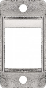 Goobay Hoeksteenbeugel voor installatie van unit en behuizing geschikt voor Keystone poort met 19,2 x 14,9 mm