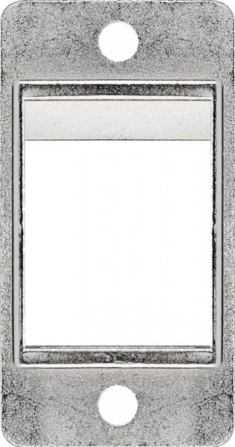 Goobay Hoeksteenbeugel voor installatie van unit en behuizing geschikt voor Keystone poort met 19,2 x 14,9 mm