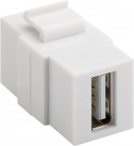 Goobay Keystone-module USB 17,2 mm breedte, 2 x USB 2.0-bus (type A)