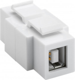 Goobay Keystone-module USB, kan aan beide zijden worden ingebouwd 16,9 mm breedte, USB 2.0-bus (type A)