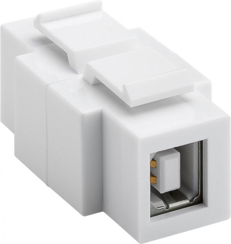 Goobay Keystone-module USB, kan aan beide zijden worden ingebouwd 16,9 mm breedte, USB 2.0-bus (type A)