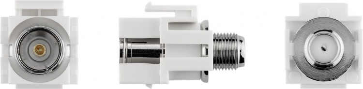 Goobay Keystone-module satelliet/antenne, vlakke montage Coaxbus > F-bus