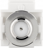 Goobay Keystone-module satelliet/antenne, vlakke montage Coaxstekker > F-bus Goobay Keystone-module satelliet/antenne, vlakke montage Coaxstekker > F-bus