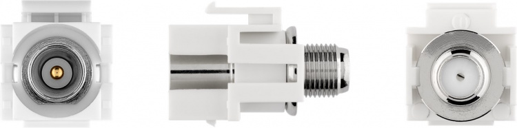 Goobay Keystone-module satelliet/antenne, vlakke montage Coaxstekker > F-bus Goobay Keystone-module satelliet/antenne, vlakke montage Coaxstekker > F-bus