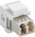 Goobay Keystone-module glasvezelkabel 17,2 mm breedte, 2 x LC-duplex-bus