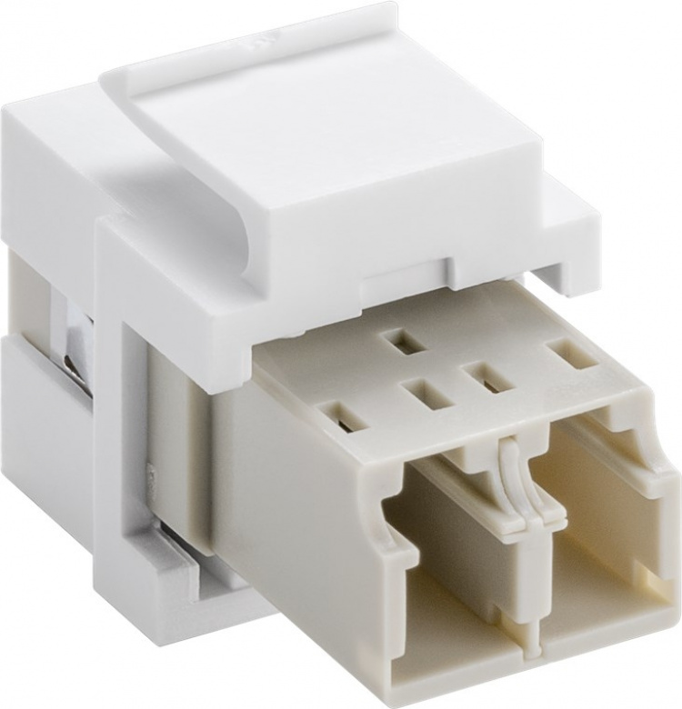 Goobay Keystone-module glasvezelkabel 17,2 mm breedte, 2 x LC-duplex-bus