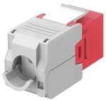 Goobay Keystone modul RJ45 CAT 6A, UTP 16,5 mm breedte, krokodillenklemmenstrook voor montage zonder gereedschap op IDC