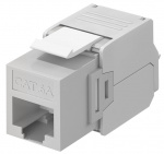 Goobay Keystone modul RJ45 CAT 6A, UTP 16,5 mm breedte, krokodillenklemmenstrook voor montage zonder gereedschap op IDC