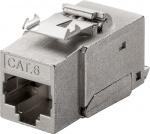 Goobay Keystone modul RJ45 CAT 6, STP, 250 MHz 17,0 mm breed, krokodil-type, klemmenstrook voor montage zonder gereedschap op IDC, snap-in systeem Goobay Keystone modul RJ45 CAT 6, STP, 250 MHz 17,0 mm breed, krokodil-type, klemmenstrook voor montage zonder gereedschap op IDC, snap-in systeem