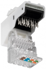 Goobay Keystone modul RJ45 CAT 5e, UTP, 100 MHz 18,11 mm breed, RJ45-bus (8P8C), Snap-In systeem Goobay Keystone modul RJ45 CAT 5e, UTP, 100 MHz 18,11 mm breed, RJ45-bus (8P8C), Snap-In systeem