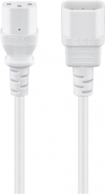Goobay Koud apparaat verlenging, 1 m, wit Toestelstop C14 (aansluiting koud toestel) > Toestelcontact C13 (aansluiting koud toestel) Goobay Koud apparaat verlenging, 1 m, wit Toestelstop C14 (aansluiting koud toestel) > Toestelcontact C13 (aansluiting koud toestel)