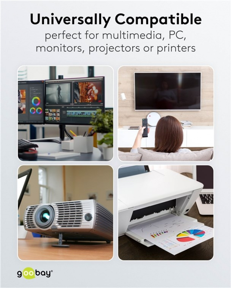 Goobay Koud apparaat verlenging, 2 m, wit Toestelstop C14 (aansluiting koud toestel) > Toestelcontact C13 (aansluiting koud toestel) Goobay Koud apparaat verlenging, 2 m, wit Toestelstop C14 (aansluiting koud toestel) > Toestelcontact C13 (aansluiting koud toestel)