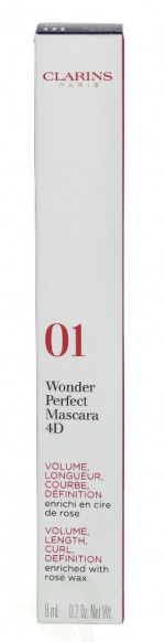 Clarins Wonder Perfect 4D Mascara 8 ml #01 Perfect Black