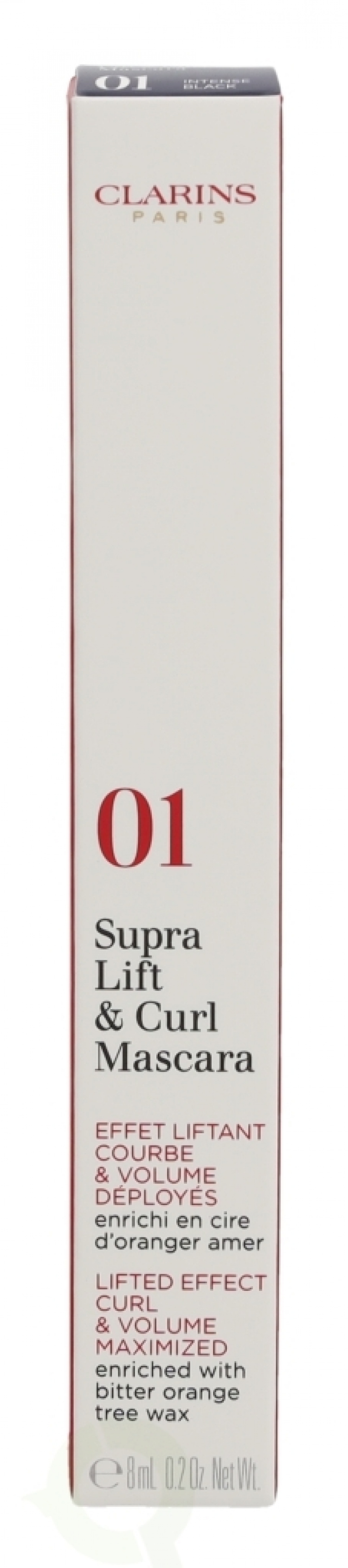 Clarins Supra Volume Mascara 8 ml #01 Intense Black - Lift & Curl
